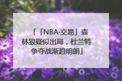 「NBA·交易」森林狼疑似出局，杜兰特争夺战渐趋明朗