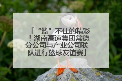 “篮”不住的精彩！湖南高速集团常德分公司与产业公司联队进行篮球友谊赛