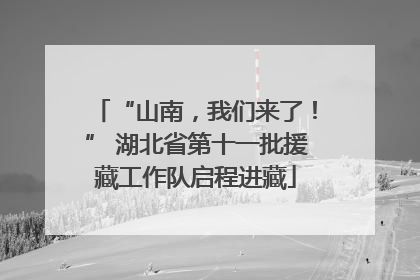 “山南，我们来了！” 湖北省第十一批援藏工作队启程进藏