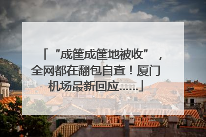 “成筐成筐地被收”，全网都在翻包自查！厦门机场最新回应……