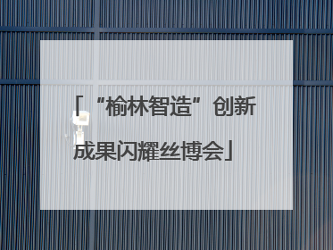 “榆林智造”创新成果闪耀丝博会