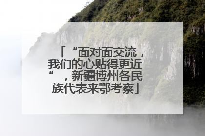 “面对面交流，我们的心贴得更近”，新疆博州各民族代表来鄂考察