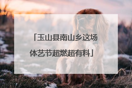玉山县南山乡这场体艺节超燃超有料