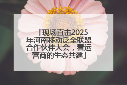 现场直击2025年河南移动泛全联盟合作伙伴大会，看运营商的生态共建