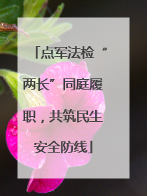 点军法检“两长”同庭履职，共筑民生安全防线