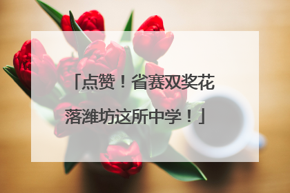 点赞！省赛双奖花落潍坊这所中学！