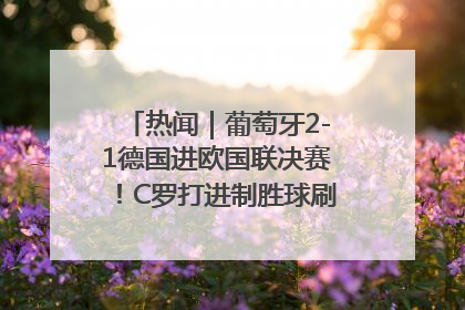 热闻｜葡萄牙2-1德国进欧国联决赛！C罗打进制胜球刷爆3大纪录！