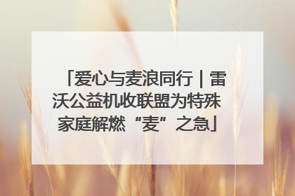 爱心与麦浪同行｜雷沃公益机收联盟为特殊家庭解燃“麦”之急