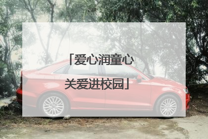 爱心润童心 关爱进校园