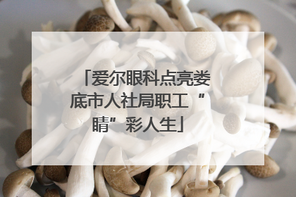 爱尔眼科点亮娄底市人社局职工“睛”彩人生