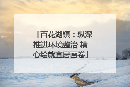 百花湖镇：纵深推进环境整治 精心绘就宜居画卷