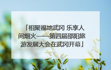 相聚福地武冈 乐享人间烟火——第四届邵阳旅游发展大会在武冈开幕