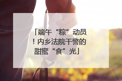 端午“粽”动员！内乡法院干警的甜蜜“食”光
