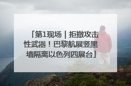 第1现场｜拒撤攻击性武器！巴黎航展竖黑墙隔离以色列四展台