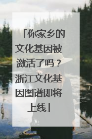 你家乡的文化基因被激活了吗？浙江文化基因图谱即将上线