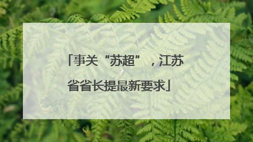 事关“苏超”，江苏省省长提最新要求