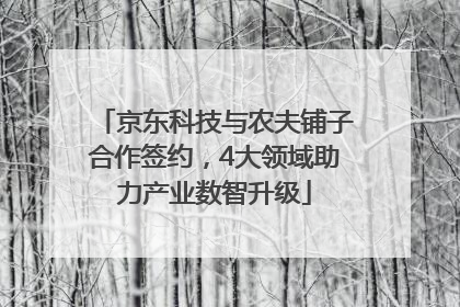 京东科技与农夫铺子合作签约，4大领域助力产业数智升级