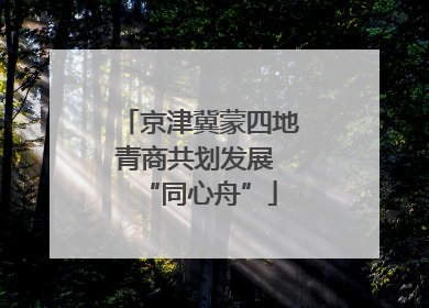 京津冀蒙四地青商共划发展 “同心舟”