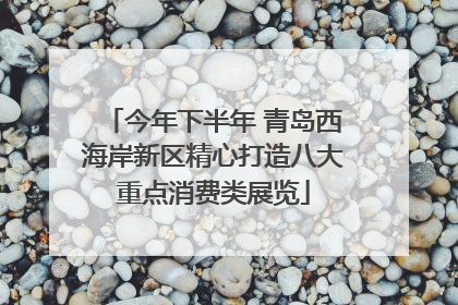 今年下半年 青岛西海岸新区精心打造八大重点消费类展览