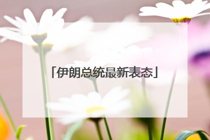 伊朗总统最新表态