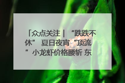 众点关注｜“跌跌不休” 夏日夜宵“顶流”小龙虾价格腰斩 东营人的快乐来了
