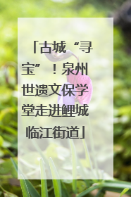 古城“寻宝”！泉州世遗文保学堂走进鲤城临江街道