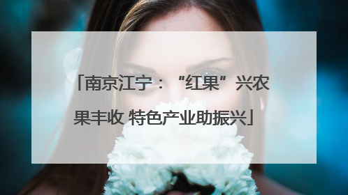 南京江宁：“红果”兴农果丰收 特色产业助振兴