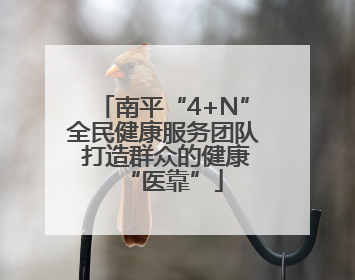 南平“4+N”全民健康服务团队 打造群众的健康“医靠”