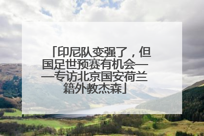 印尼队变强了，但国足世预赛有机会——专访北京国安荷兰籍外教杰森