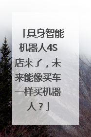 具身智能机器人4S店来了，未来能像买车一样买机器人？