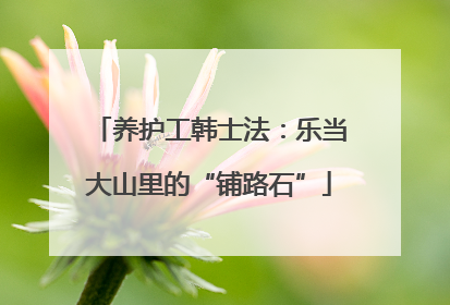 养护工韩士法：乐当大山里的“铺路石”