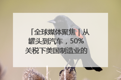 全球媒体聚焦｜从罐头到汽车，50%关税下美国制造业的“生死劫”
