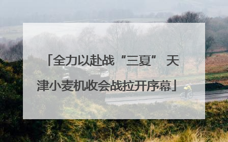 全力以赴战“三夏” 天津小麦机收会战拉开序幕