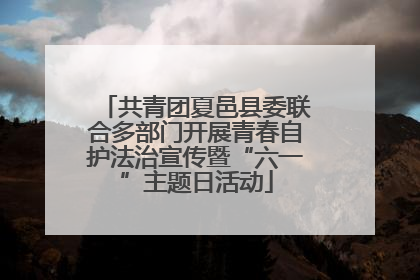 共青团夏邑县委联合多部门开展青春自护法治宣传暨“六一”主题日活动