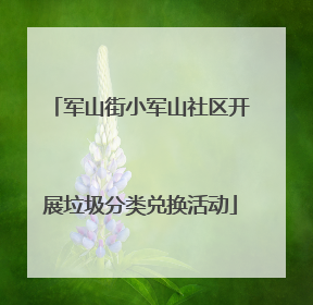 军山街小军山社区开展垃圾分类兑换活动