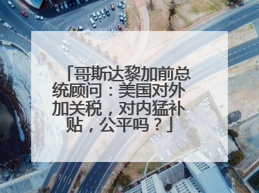 哥斯达黎加前总统顾问：美国对外加关税，对内猛补贴，公平吗？