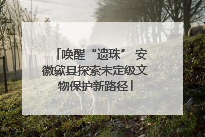 唤醒“遗珠” 安徽歙县探索未定级文物保护新路径
