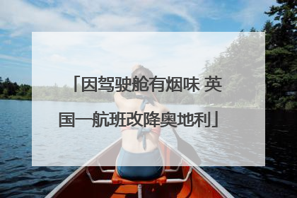 因驾驶舱有烟味 英国一航班改降奥地利