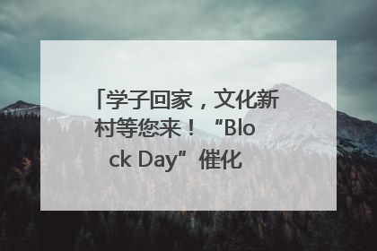 学子回家，文化新村等您来！“Block Day”催化学院式街区新生态