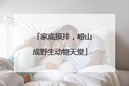 家底摸排，崂山成野生动物天堂