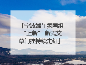 宁波端午氛围组“上新” 新式艾草门挂持续走红