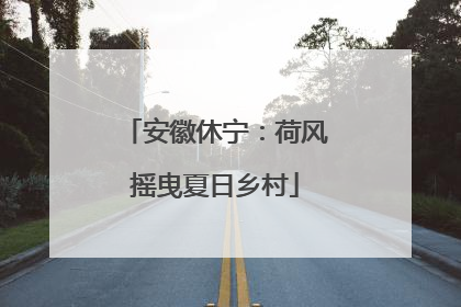 安徽休宁：荷风摇曳夏日乡村