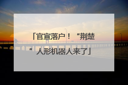 官宣落户！“荆楚”人形机器人来了