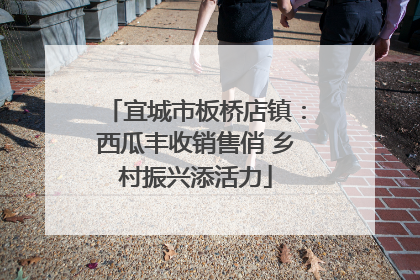 宜城市板桥店镇：西瓜丰收销售俏 乡村振兴添活力
