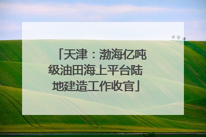 天津：渤海亿吨级油田海上平台陆地建造工作收官
