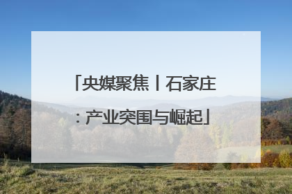 央媒聚焦丨石家庄：产业突围与崛起