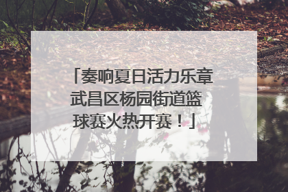 奏响夏日活力乐章 武昌区杨园街道篮球赛火热开赛！