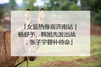 女篮热身赛济南站｜杨舒予、韩旭先发出战，张子宇替补待命