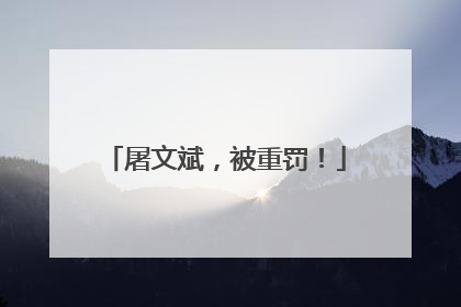 屠文斌，被重罚！