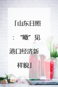 山东日照：“瞰”见港口经济新样貌